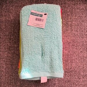 Spring Green Textured Towel Set